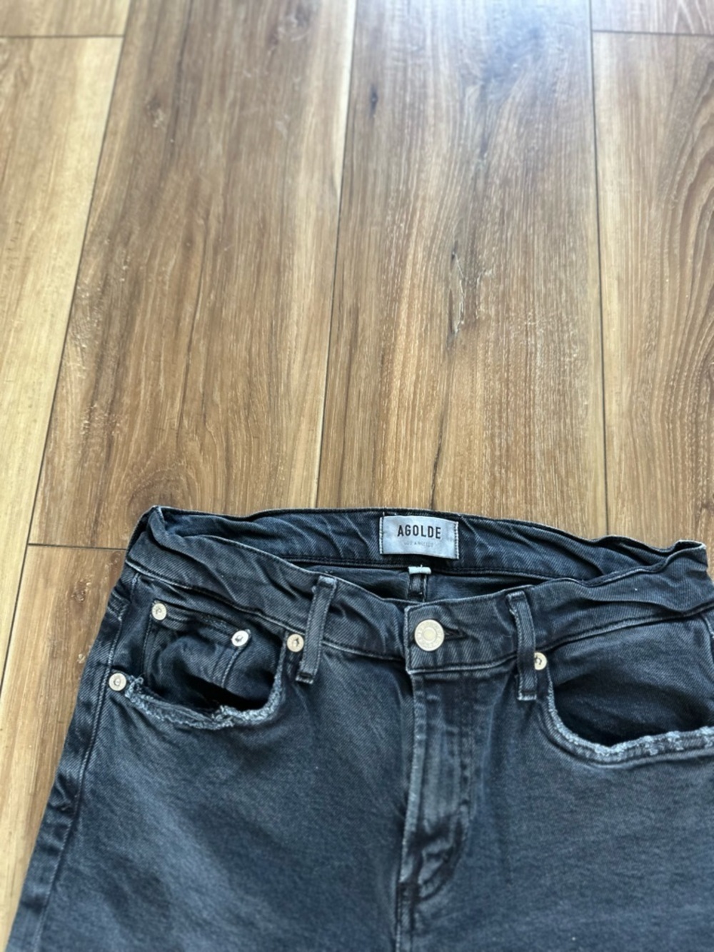 AGOLDE womens Toni black jeans size 26 - Picture 4 of 6